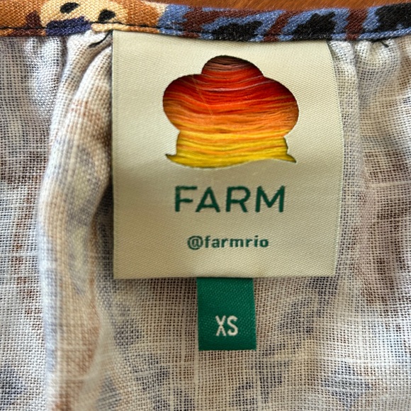 NWOT Farm Rio Hearts Ikat Mini Dress Size XS - Picture 11 of 16